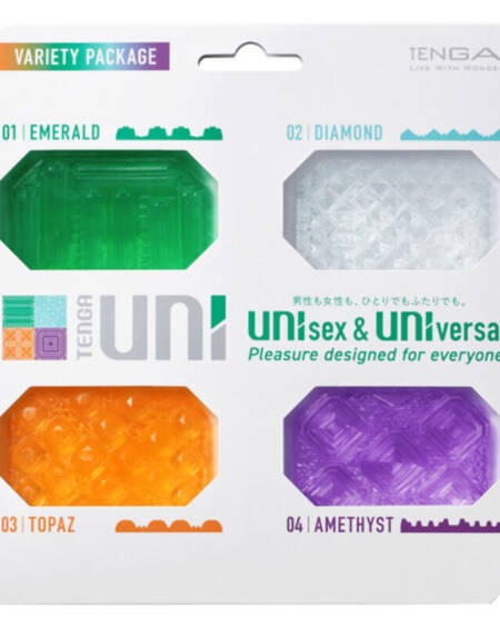 TENGA - UNI VARIETY MASTURBATOR FINGERHÜHSCH PACKUNG 4 EINHEITEN