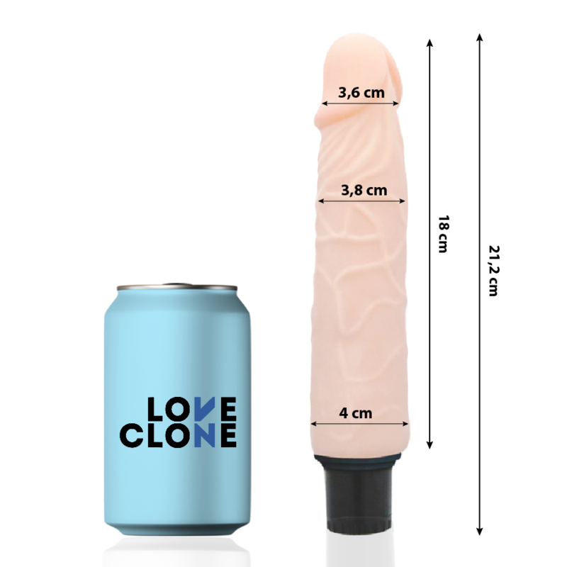 LOVECLONE - FINN SELBSTSCHMIERENDER VIBRATOR 21.2 CM -O- 3.8 CM – Bild 2