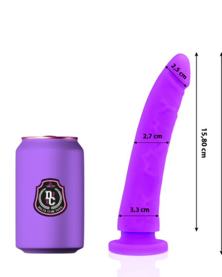 DELTA CLUB - TOYS LILA DILDO MEDIZINISCHES SILIKON 17 CM -O- 3 CM