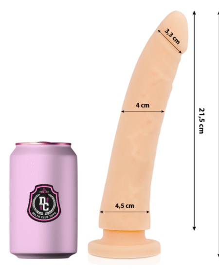 DELTA CLUB - TOYS NATÜRLICHER DILDO AUS MEDIZINISCHEM SILIKON 23 CM -O- 4.5 CM