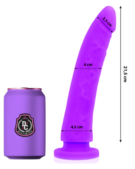 DELTA CLUB - TOYS LILA DILDO MEDIZINISCHES SILIKON 23 CM -O- 4.5 CM