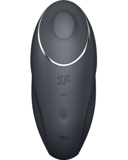 SATISFYER - TAP & CLIMAX 1 AUFLEGVIBRATOR SCHWARZ