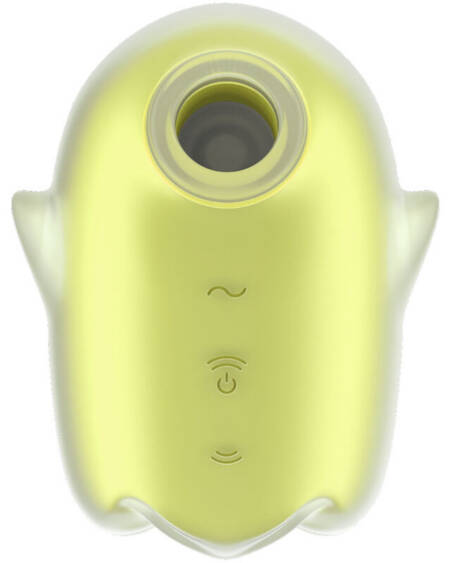 SATISFYER - GLOWING GHOST AIR PULSE & VIBRATOR GELB