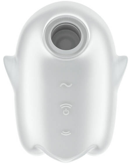 SATISFYER - GLOWING GHOST AIR PULSE & VIBRATOR WEISS