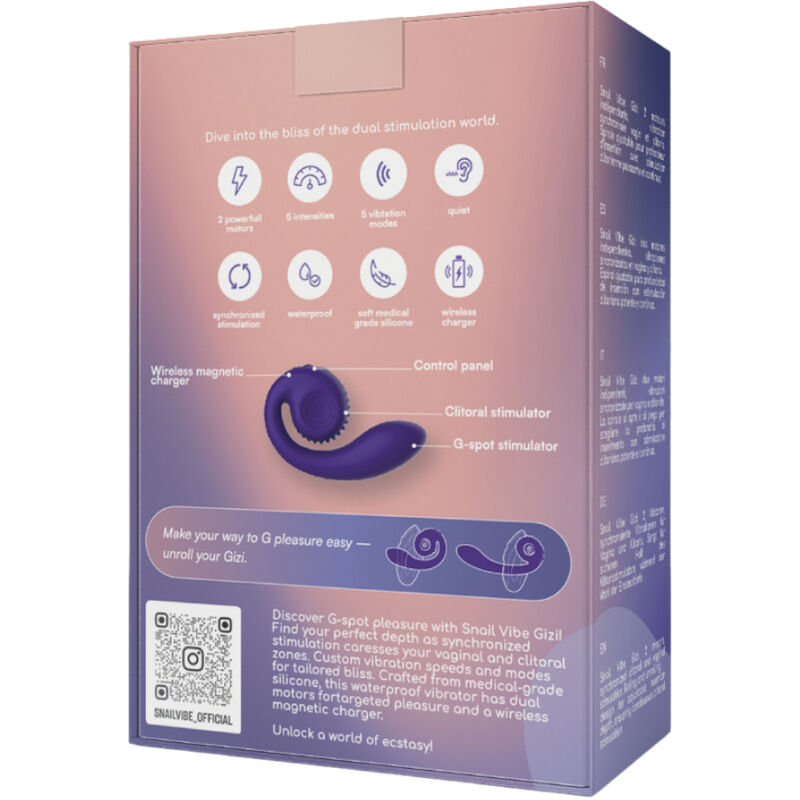 SNAIL VIBE - GIZI DUAL STIMULATOR VIOLETT – Bild 5
