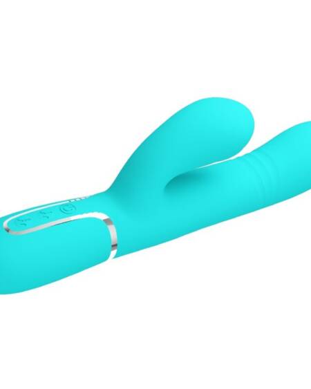 PRETTY LOVE - MULTIFUNKTIONS-G-SPOT-VIBRATOR AQUA GRÜN