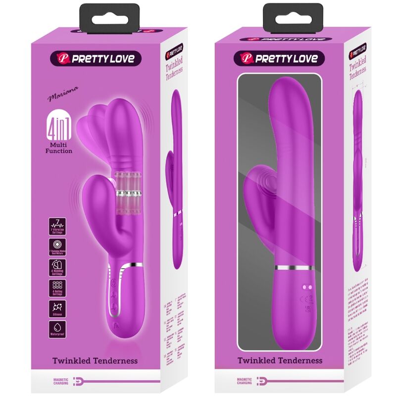 PRETTY LOVE - MULTIFUNKTIONS-G-SPOT-VIBRATOR FUCHSIA – Bild 4