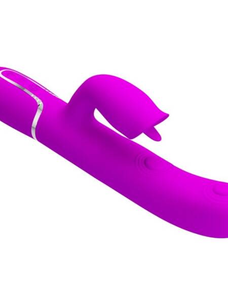 PRETTY LOVE - KANINCHENVIBRATOR MIT LECKENDEM FUCHSIA
