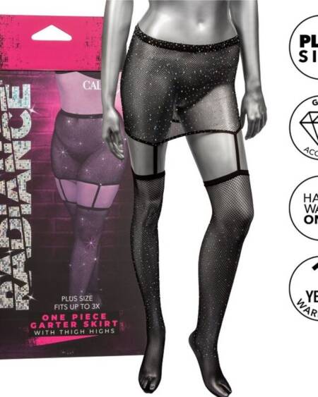 CALEXOTICS - RADIANCE GARTER-ROCK, OBERSCHENKELHÖHE, PLUS GRÖSSE