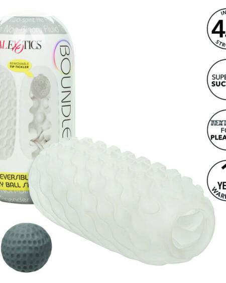 CALEXOTICS - BOUNDLESS REVERSIBLE SQUISHY BALL STROKE GELB