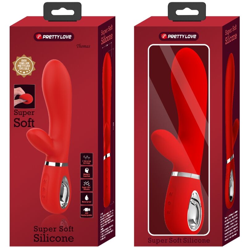PRETTY LOVE - THOMAS MULTIFUNKTIONS-G-SPOT-VIBRATOR ROT – Bild 9