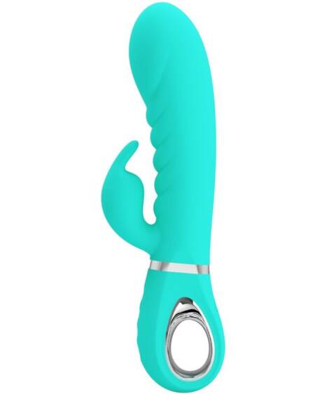 PRETTY LOVE - PRESCOTT MULTIFUNKTIONS-G-SPOT-VIBRATOR AQUA GREEN