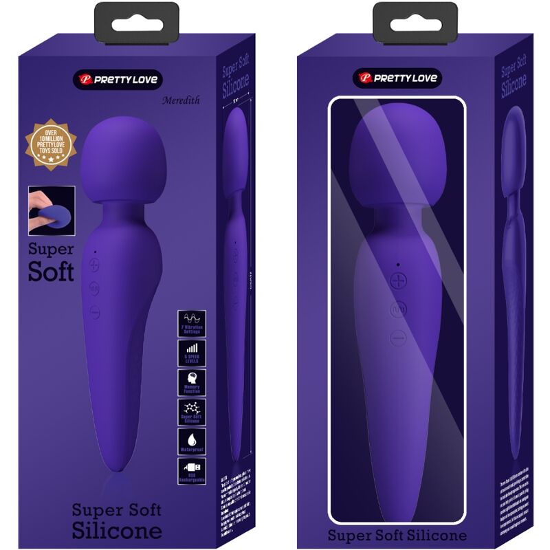 PRETTY LOVE - MEREDITH MASSAGER 12 VIBRATIONSMODI LILA – Bild 9