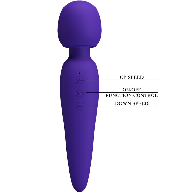 PRETTY LOVE - MEREDITH MASSAGER 12 VIBRATIONSMODI LILA – Bild 7