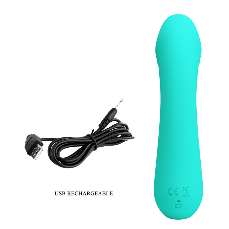 PRETTY LOVE - CETUS WIEDERAUFLADBARER VIBRATOR AQUA GREEN – Bild 8