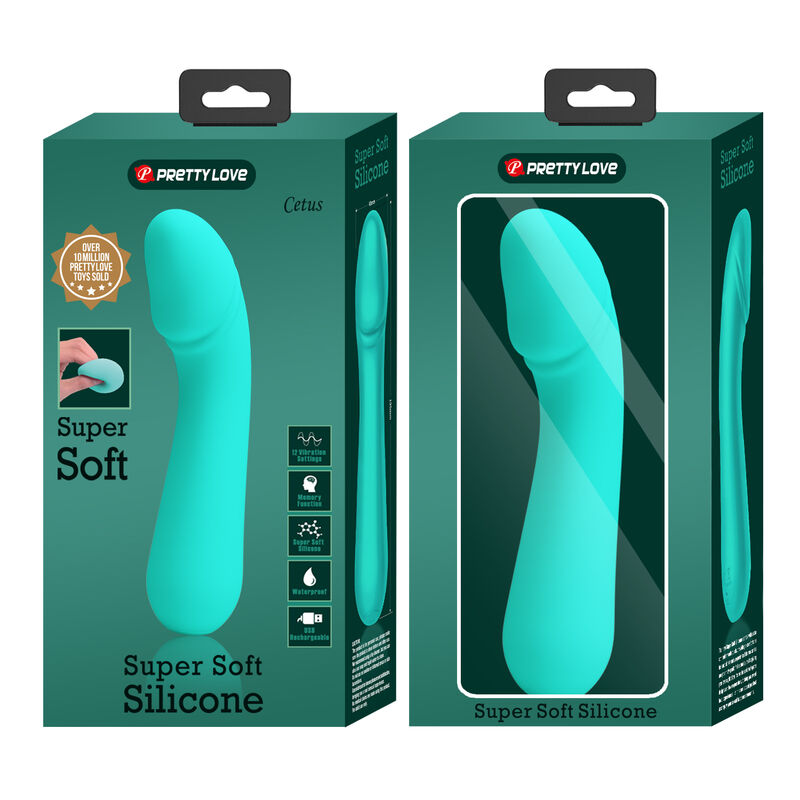 PRETTY LOVE - CETUS WIEDERAUFLADBARER VIBRATOR AQUA GREEN – Bild 9