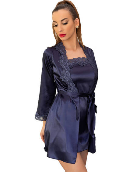 LIVCO CORSETTI FASHION - JACQUELINE LC 90249 KLEID + HEMD + HÖSCHE MARINEBLAU L/XL