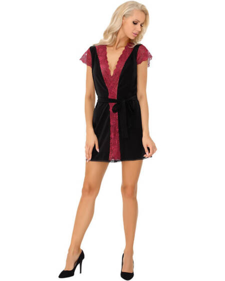 LIVCO CORSETTI FASHION - KUMIKO LC 90428 KLEID + HÖSCHE SCHWARZ L/XL