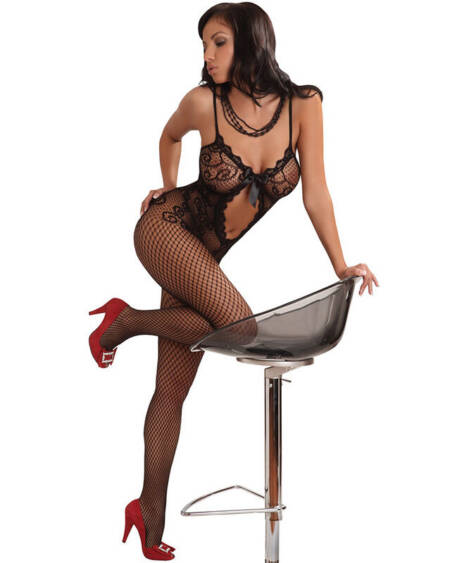 LIVCO CORSETTI FASHION - MAGALI LC 17036 BODYSTOCKING SCHWARZ EINE GRÖSSE