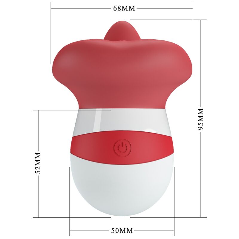 PRETTY LOVE - MINA ZUNGENSTIMULATOR HELLROT – Bild 6