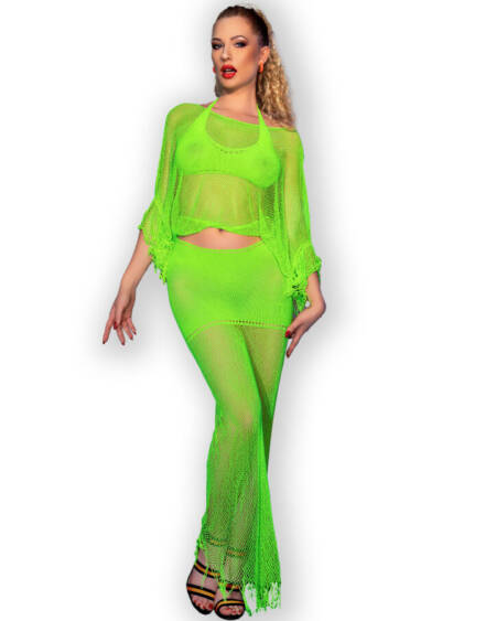 CHILIROSE - CR 4666 TOP & ROCK GRÜN S/M