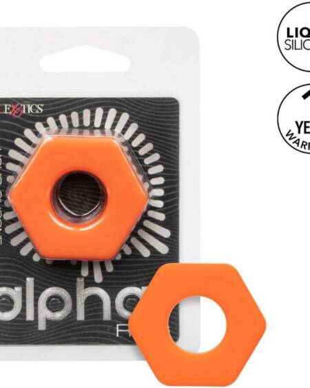 CALEXOTICS - ALPHA PROLONG SEXAGON RING ORANGE