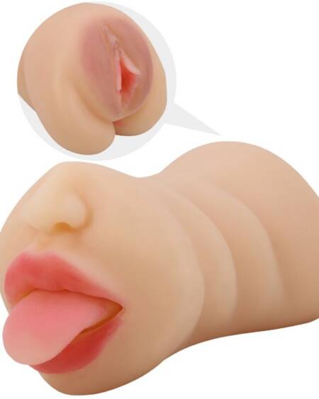 CRAZY BULL - SARAH VAGINAFÖRMIGER MASTUBADOR MIT DOPPELTEM EINGANG