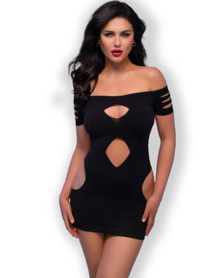 CHILIROSE - CR 4671 KLEID SCHWARZ S/M