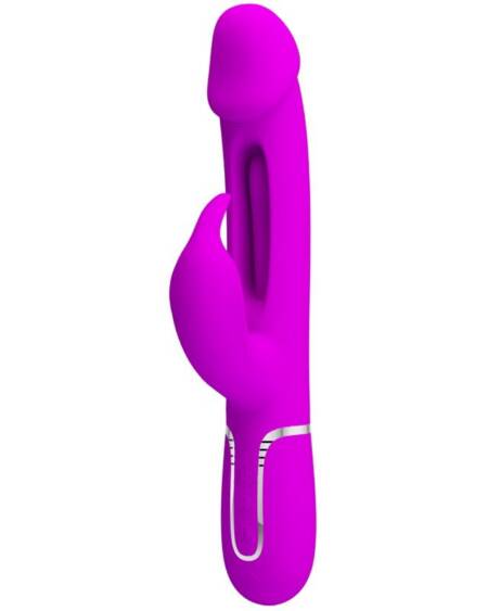 PRETTY LOVE - DEJON RABBIT VIBRATOR 3 IN 1 MULTIFUNKTIONS FUCSIA
