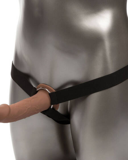 CALEXOTICS - PERFORMANCE MAXX LEBENSECHTE VERLNGERUNG MIT GESCHIRR, BRAUN