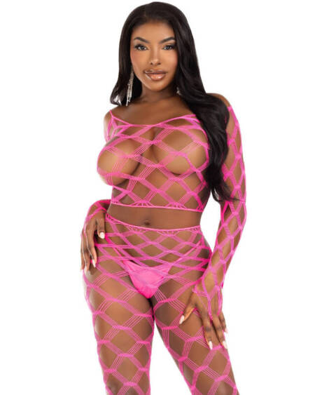 LEG AVENUE - TOP & LEGGINS HARDCORE PINK