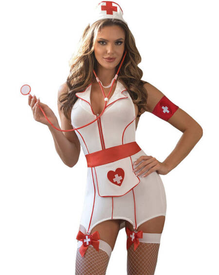 SUBBLIME - SEXY KRANKENSCHWESTER KOSTÜM KLEID S/M
