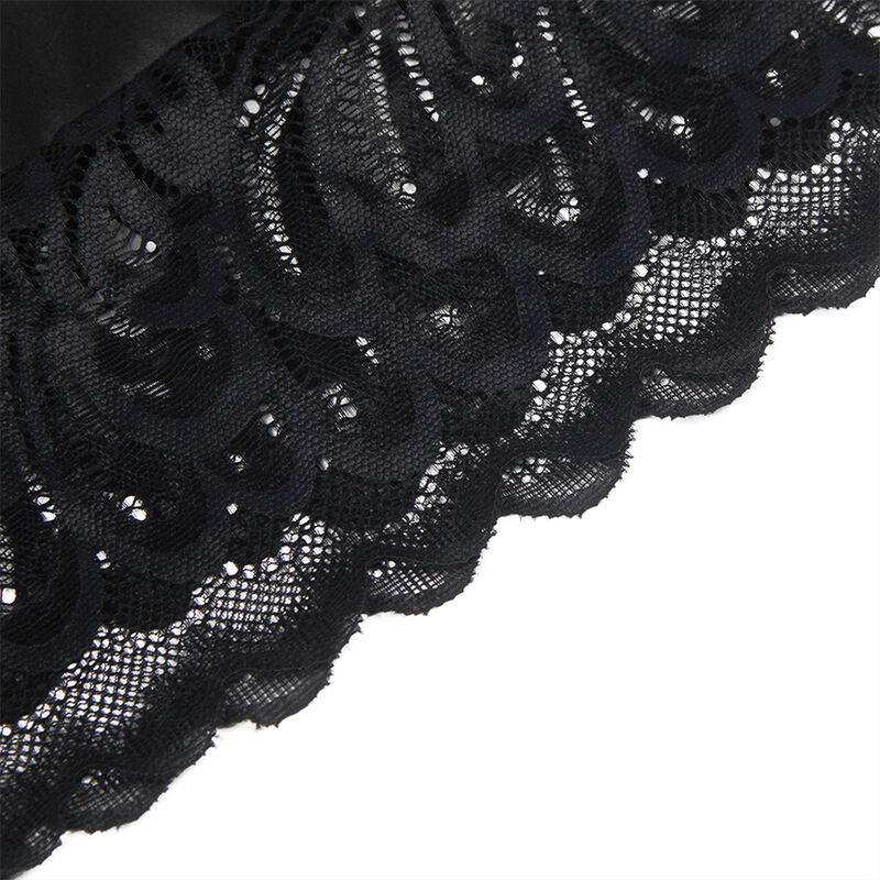 SUBBLIME - BABYDOLL MIT BLUMENPRINT AUF DER BRUST SCHWARZ S/M – Bild 10