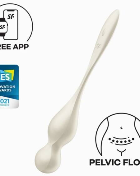 SATISFYER - LOVE BIRDS VIBRIERENDE KEGEL-KUGELN WEISS