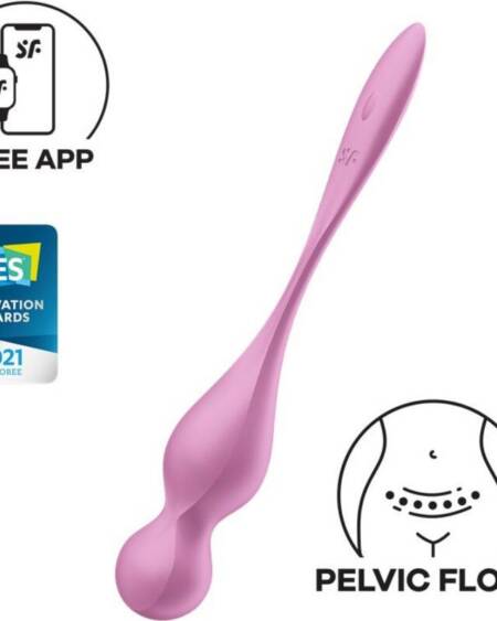 SATISFYER - LOVE BIRDS VIBRIERENDE KEGEL-KUGELN ROSA