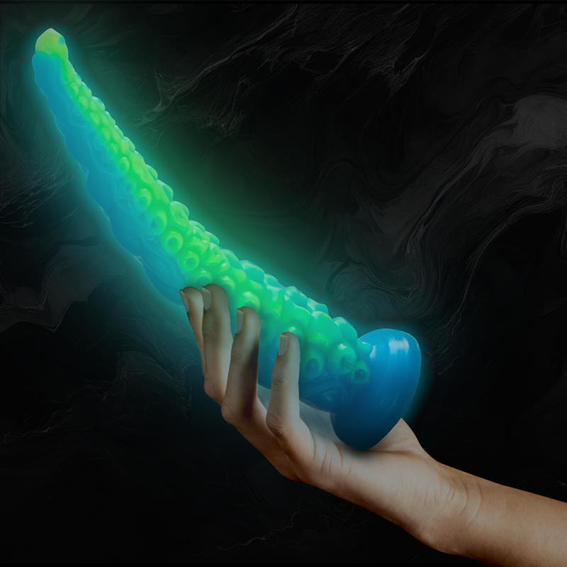 EPIC - SCYLLA FLUORESZIERENDER DÜNNER TENTAKEL-DILDO, GROSSE GRÖSSE – Bild 8