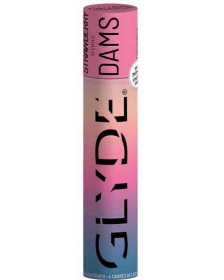 SHEER GLYDE - DAMS LAMINAS LATEX ORALSEX ERDBEERE