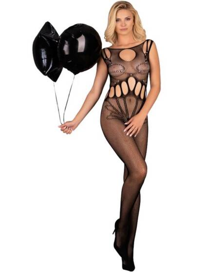 LIVCO CORSETTI FASHION - AMAHIL BODYSTOCKING MIT SCHRITTFREIEN SCHWARZ EINE GRÖSSE