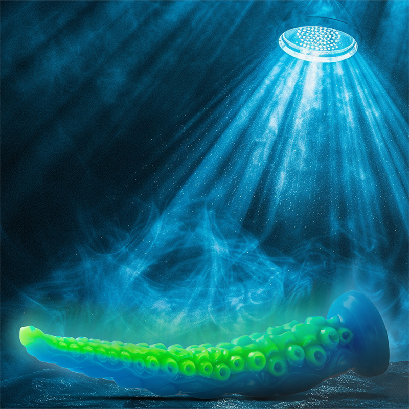 EPIC - SCYLLA FLUORESZIERENDER DÜNNER TENTAKEL-DILDO, GROSSE GRÖSSE – Bild 9