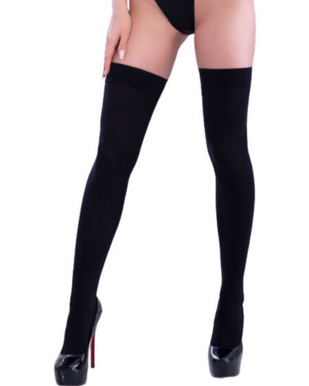 CHILIROSE - CR 4316 SCHWARZE HOHE STRÜMPFE, EINE GRÖSSE