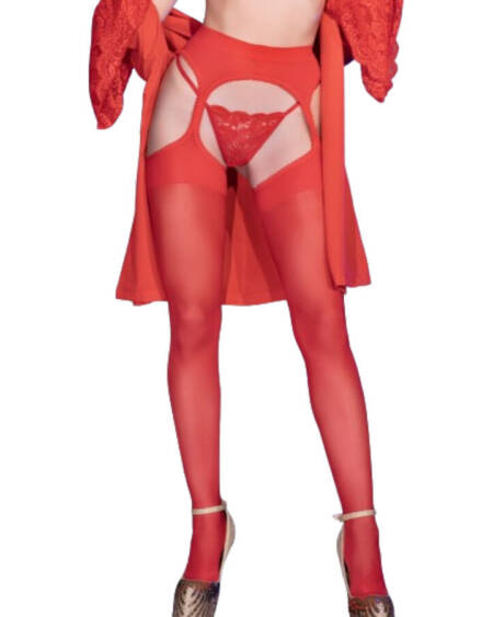 CHILIROSE - CR 4312 STRUMPFSTRÜMPFE ROT S/M