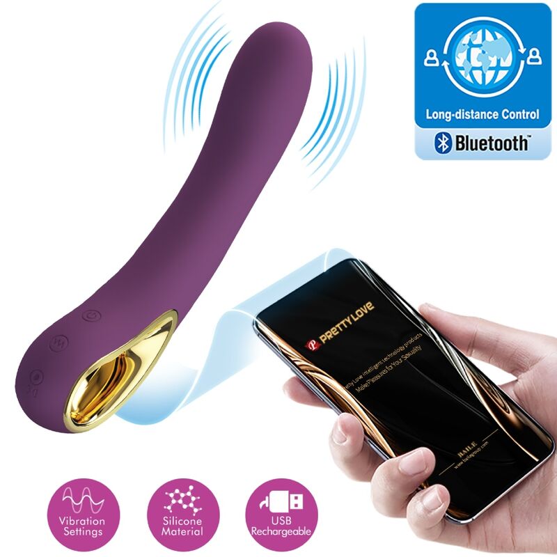 PRETTY LOVE - ETHAN WIEDERAUFLADBARER VIBRATOR LILA – Bild 6
