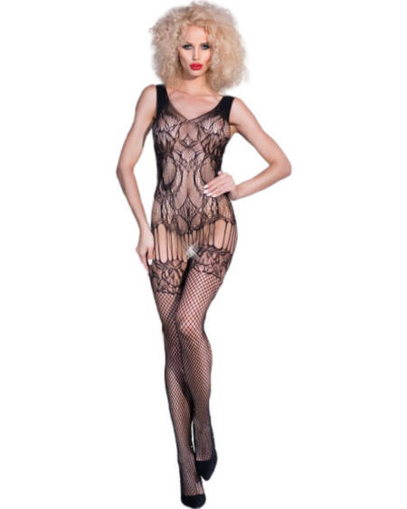 CHILIROSE - CR 4232 BODYSTOCKING SCHWARZ S/M