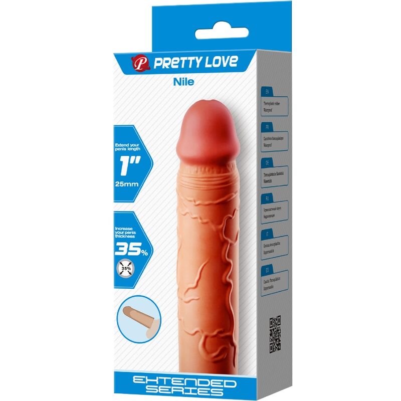 PRETTY LOVE - NILE PENIS EXTENDER COVER FLEISCH – Bild 6