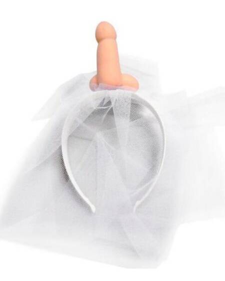 DIABLO PICANTE - WEISSER BRAUTSCHLEIER MIT PENIS