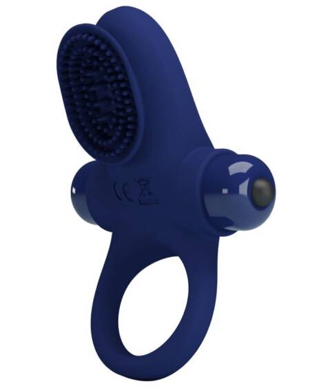 PRETTY LOVE - PALLE RING MIT VIBRATION BLAU