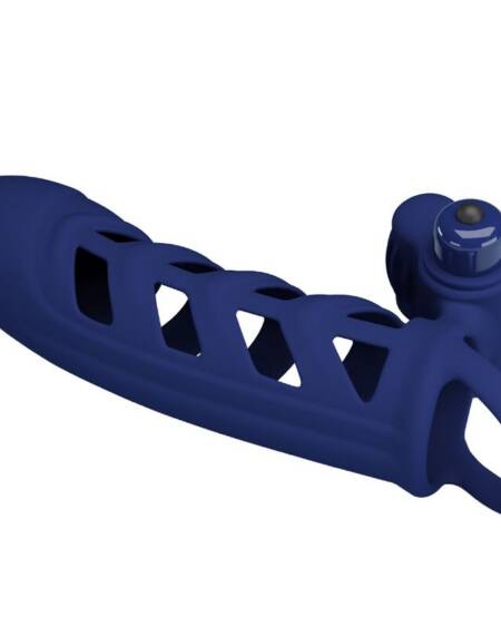 PRETTY LOVE - ALTAF VIBRATORRING MIT SILIKONHÜLLE BLAU