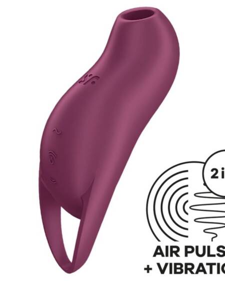 SATISFYER - POCKET PRO 1 KLITORIS-STIMULATOR GRANAT