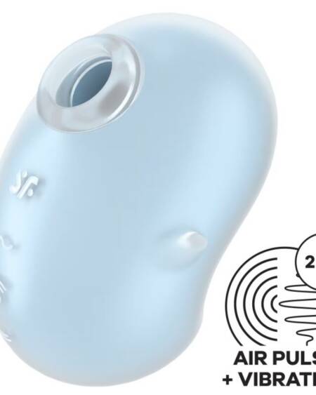SATISFYER - CUTIE GHOST AUFLEGEVIBRATOR HELLBLAU