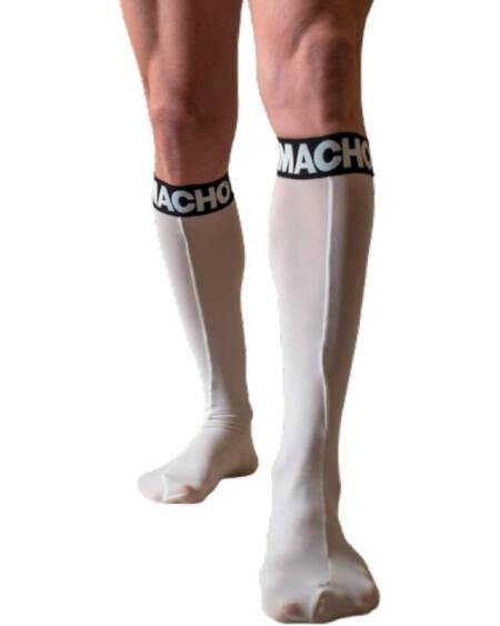 MACHO - DÜNNE SOCKEN EINHEITSGRÖSSE WEISS
